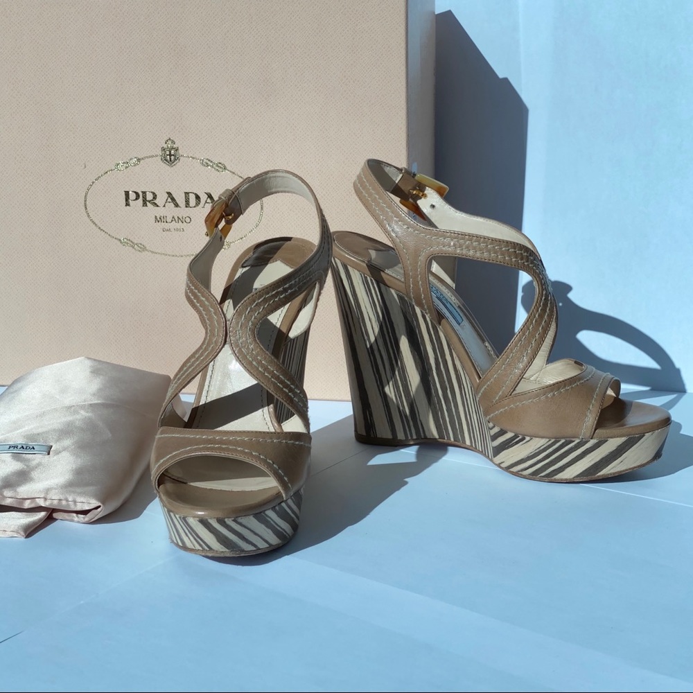 Prada Wedge Sandals 36.5